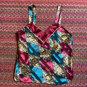VINTAGE SATIN LINGERIE CAMI TOP